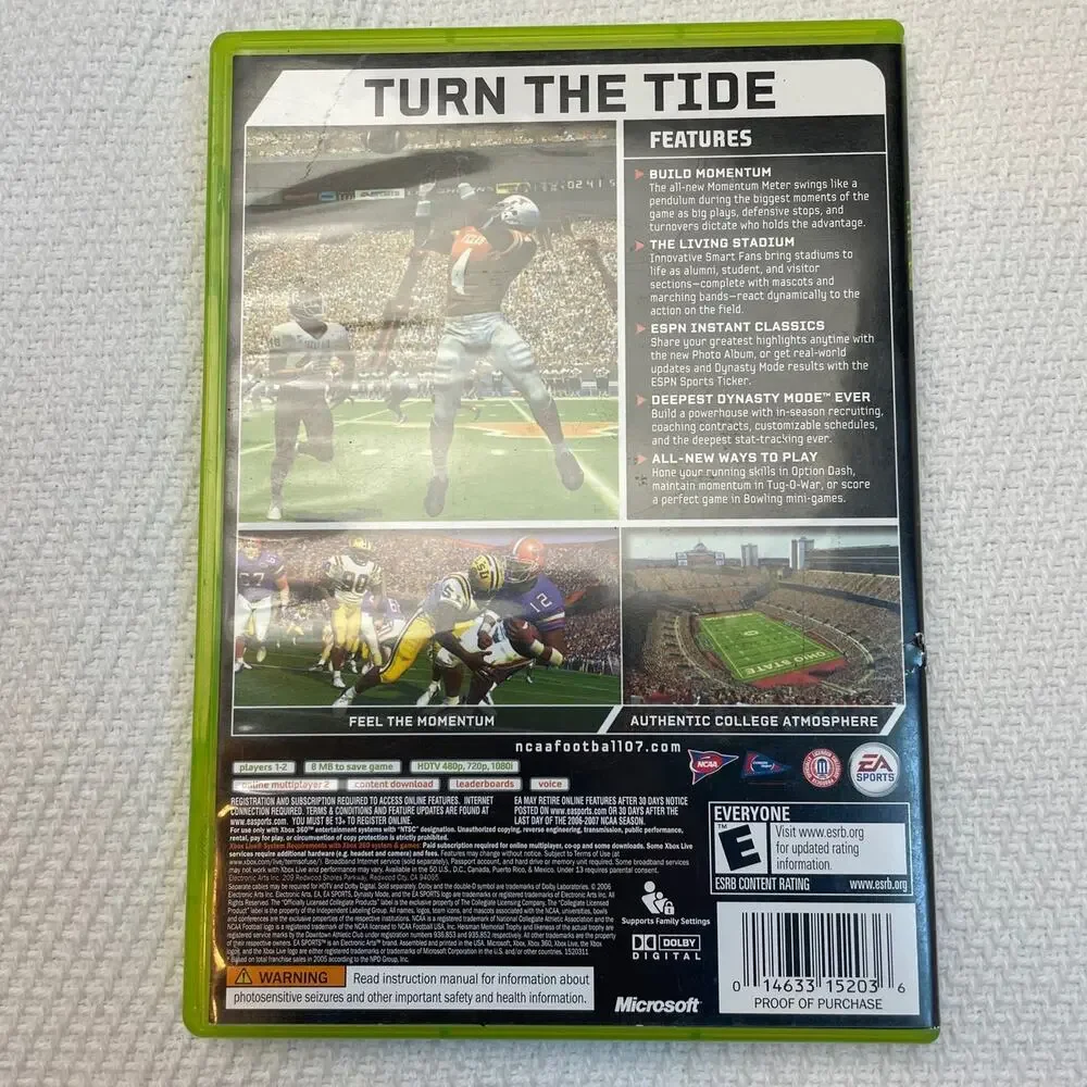 NCAA 07 Football for Xbox 360